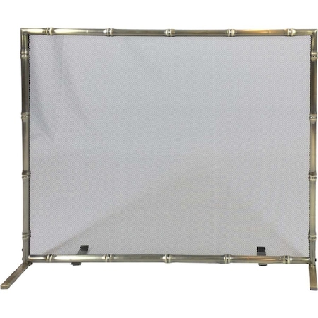 Dagan Bamboo Design Panel Screen, Antique Brass S452