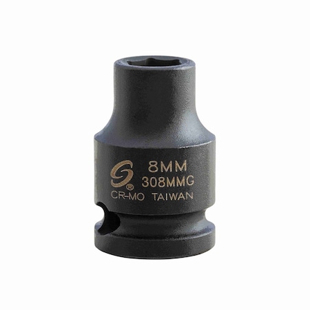 Sunex 3/8 in Drive 8Mm Magnetic Impact Socket 308MMG