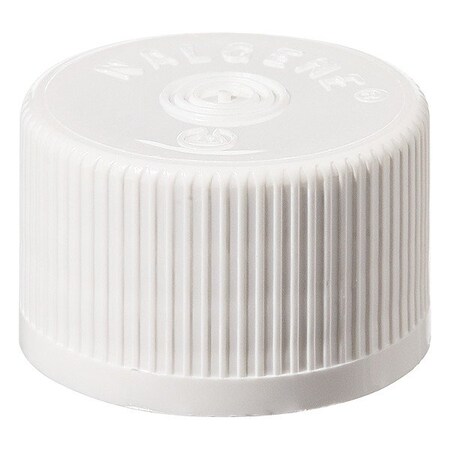 Nalgene Closure, White, 22.1 mm Dia, PK2000 342158-0021