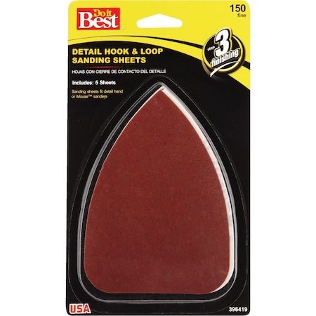 Do It Best 150 Grit Mouse Sandpaper, 5PK 3731004