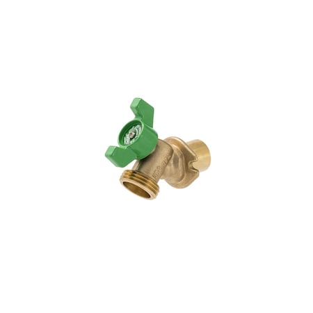 Proline Series Brass 3/4-in SWT & 1/2-in SWT x 3/4-in MHT Sillcock - Lead-Free 108-553NL