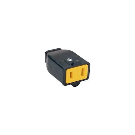 Pass & Seymour Plug and Connector, 2 -Pole, 15 A, 125 V, NEMA: NEMA 1-15R, Brown SA155CC10