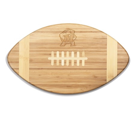 Picnic Time Family Of Brands NCAA Maryland Terrapins Touchdown! Football Cheese Board - Novelty Charcuterie Board 896-00-505-313-0