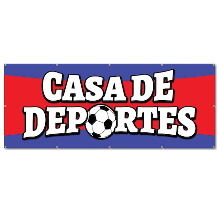 Signmission Casa De Deportes, 48 Inch, Banner B-120-30355