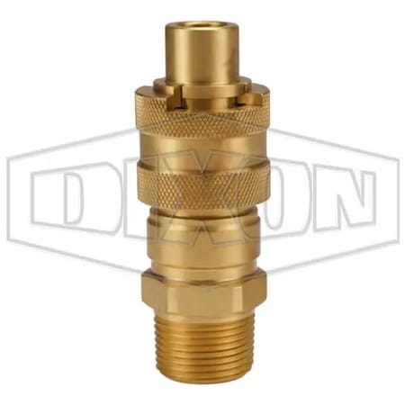Dixon Dix-Lock N Series Interchange Male Quick Disconnect Pneumatic End Plug, Quick Disconnect Plug x BSP N4BM6-B
