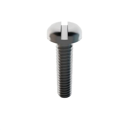 Zoro Select #2-56 x 3/8 in Slotted Pan Machine Screw, Plain 18-8 Stainless Steel, 10 PK MS35275-205D
