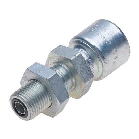 Gates Male Flat-Face O-Ring Bulk Head Long Nose MegaCrimp G25226-0808