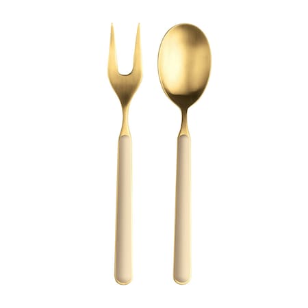 Mepra Fantasia Ice Gold Serving Set - 2 Pieces - Sesame 10D622110OI