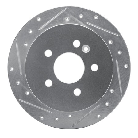 Dynamic Friction Co DFC Brake Rotor - Drilled and Slotted - Silver 631-63123L