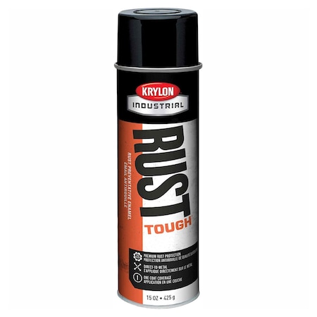 Krylon Industrial Rust Tough Acrylic Enamel Gloss Black R00799