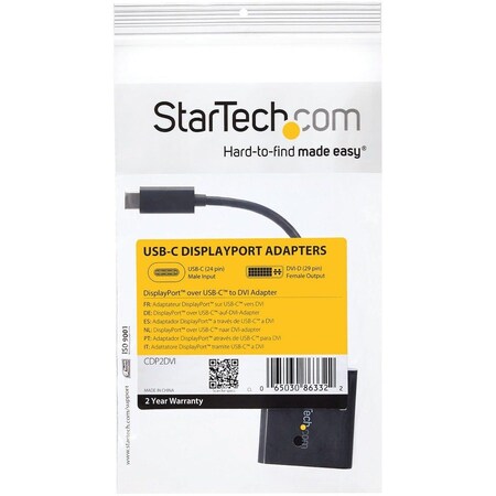Startech.Com USB-C TO DVI ADAPTER CDP2DVI