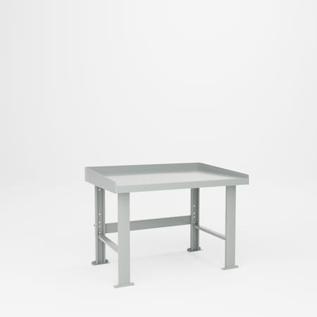 Pucel Workbench with Back and EndsTop, 48L x 34D, 32.5H, Gray B-3448