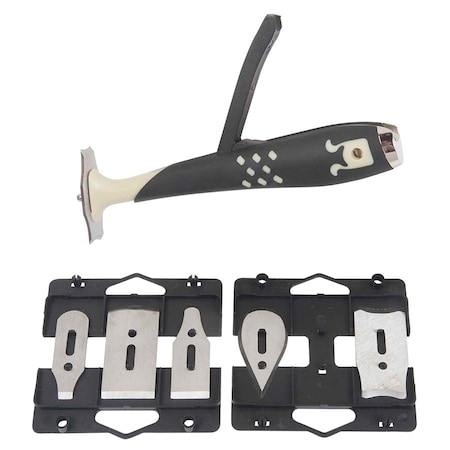 Ugl Hyde 10450 Hyde Quick-Release Contour Scraper w/ 6 Specialized Blades 14513