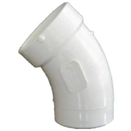Charlotte Pipe And Foundry PVC 003231000HA 2IN 45 DEG STREET ELBOW PVC DWV PVC 00323 1000HA