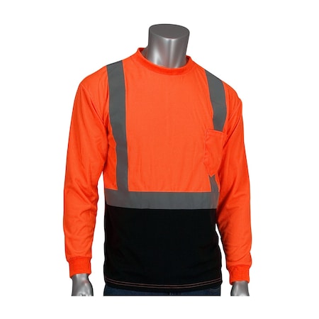 Pip Long Sleeve Shirt, Lay Flat, Hi-Vis Orange 312-1350B