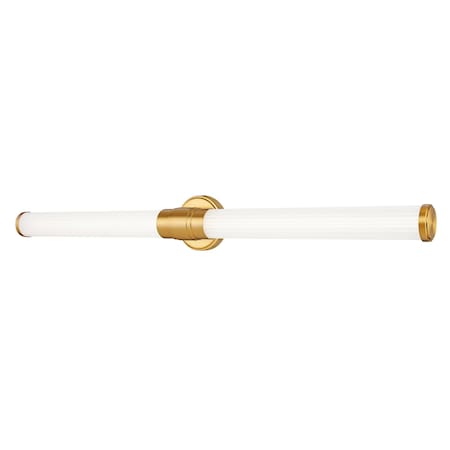 Z-Lite Warwick 1 Light Vanity, Modern Gold/Opal White, 40.25 In W x 4.75 In H 1020-40W-MGLD-LED