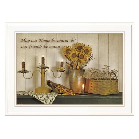 Homeroots Our Home 2 White Framed Print Wall Art 406778