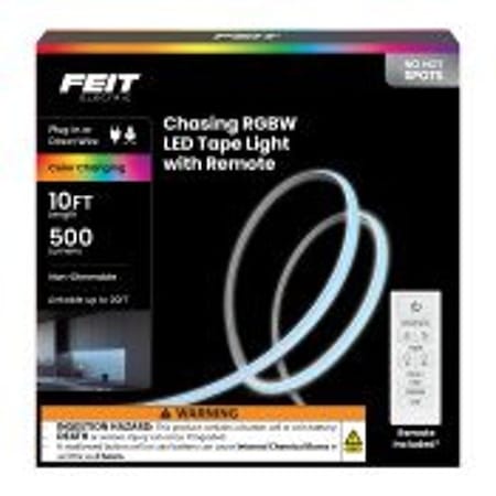 Feit Electric TAPE CHASING STRIP LT RGB 10FT TAPE120/CHASE