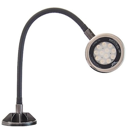 O.C. White Co Spot Light, Gooseneck, 18 W, Black LED-SD18-30-120V
