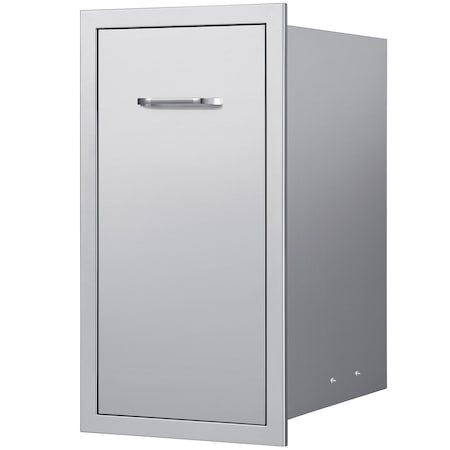 Vevor Stainless Steel Trash Drawer Square Cut-Out Lower Sliding Rails Waterproof KM-CTG-2302-SKU9
