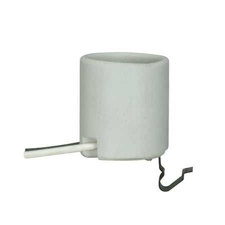 Satco Keyless Porcelain Socket w/Snap-in Clip 80/1221