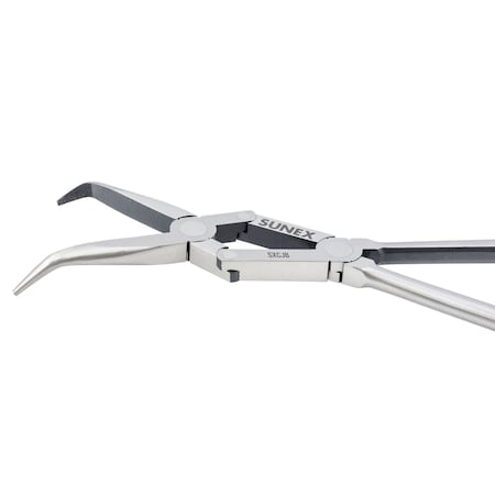 Sunex TOOLS, Dual-Joint Extended Reach Pliers-45 Degree Bent SXCJB