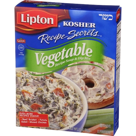 Lipton Kosher Recipe Secrets Vegetable Soup and Dip Mix, 2 Ounce, 12PK 41000005749