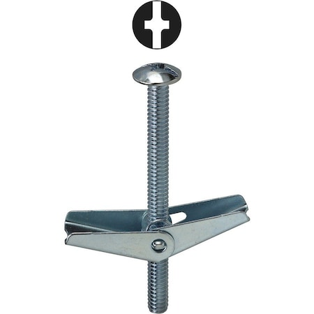 Dottie Toggle Bolt, 4" L, Carbon Steel, 50 PK TBC84