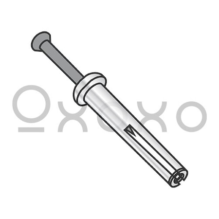 Oxoxo 1/4X1 1/2 Mushroom Head Hammer Drive Anchor Zinc, 100PK 164760