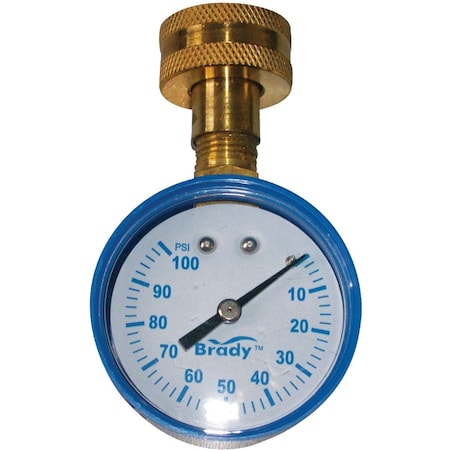 Campbell 3/4'' 100 psi Water Pressure Gauge BTGIND CS-NL