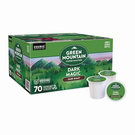 Green Mountain Coffee Dark Magic Extra Bold Coffee K-Cups, Regular, 70PK 5000379791