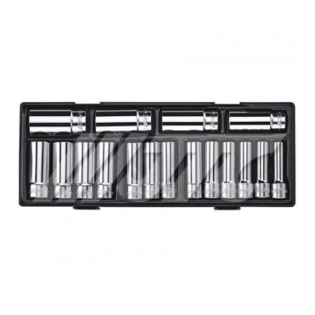 Jtc Auto Tools 1/2in DR 17pcs Deep Socket Set 12PT K4172
