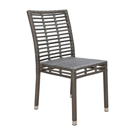 Panama Jack Outdoor Panama Jack Graphite Stackable Side Chair PJO-1601-GRY-SC