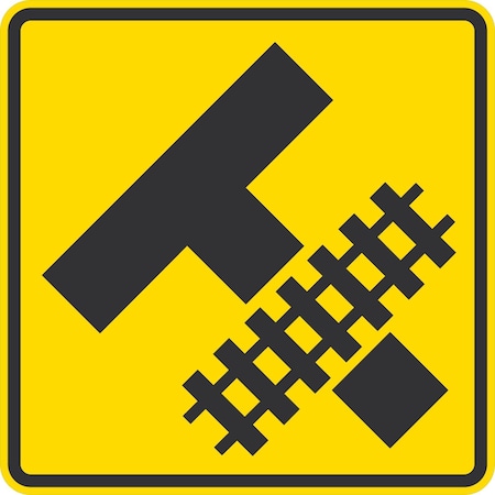 Lyle W10-11, Storage Space Symbol (Tracks Before T), 24x24, Diamond Grade, Yellow G-12617-DG_24x24