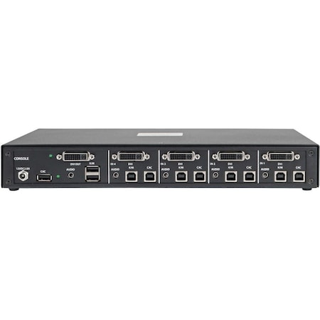 Tripp Lite Secure KVM Switch 4-Port DVI + Audio NIAP PP3.0 Certified w/ CAC B002-DV1AC4