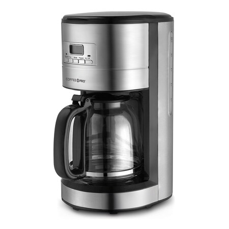 Coffee Pro Coffee Maker Stainless Steel Cone Style 12 Cup 4cs Each, 4PK CP-CM4276