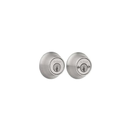 Kwikset Double Cylinder Deadbolt, 1" L Throw, Zinc 665-26D-6AL-STRKP-K3