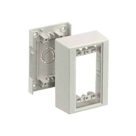 Hubbell Wiring Device-Kellems Hubbell PT12SBA Standard Box - Mount Box - Office White - 1 Pack PT12SBA