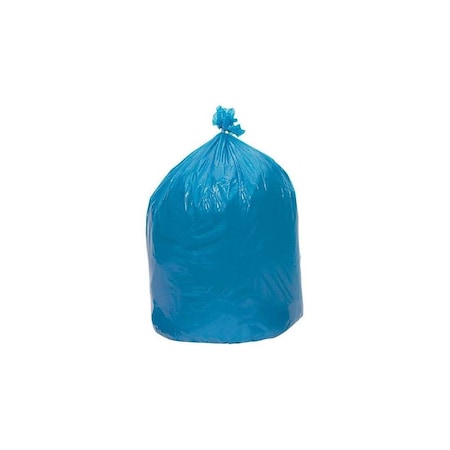 Renown Low Density Can Liner, 55 Gal., 1.4 Mil, Blue, 38" X 58", 80PK REN56000-CL