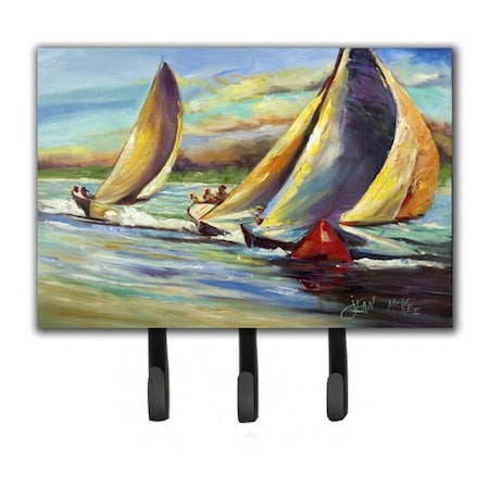 Carolines Treasures Knost Regatta Pass Christian Sailboats Leash and Key Holder JMK1057TH68