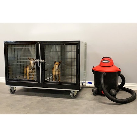 K9 Kennel Store Quick N Clean Galvanized Cage Bank 1 or 2 Units QCCBGV1O28U