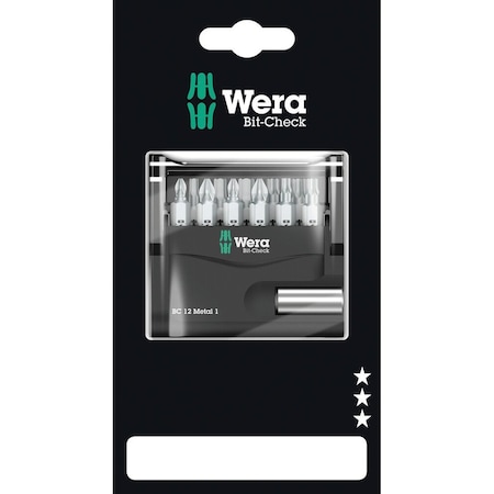 Wera Bit-Check 12 Metal 1 SB, 12 pieces 5136393001