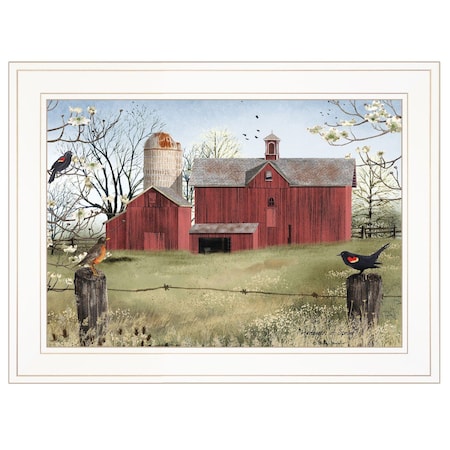 Homeroots Harbingers of Spring 3 White Framed Print Wall Art 404360