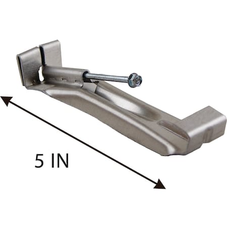 Spectra Metals K Style Aluminum Hidden Gutter Hanger Bracket with Screw 5HFHRTB