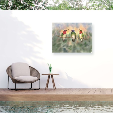 Trademark Fine Art Outdoor Canvas Art Dave Bartholet Branch Managers Wall Art for Patios, or Gardens GRL00241-OC2432WR