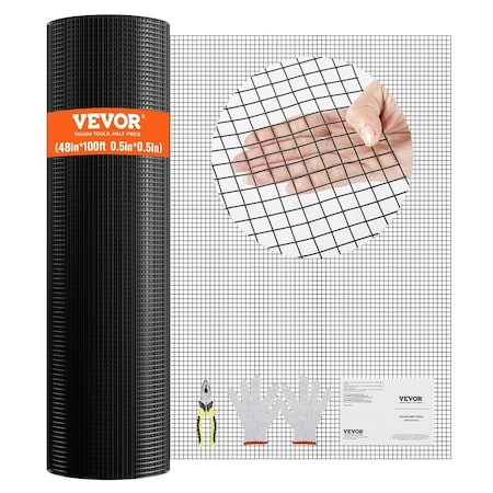 Vevor Hardware Cloth 48'' x 100' Wire Mesh Roll 19 Gauge Chicken Wire Fence Roll SS19121248100