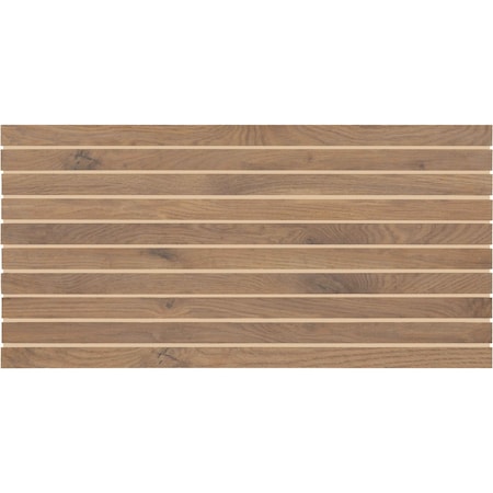 Daltile Acreage 1in. x 24in. Porcelain Wood Look Stacked Mosaic Tile 7.56 SQFT/Carton, 4PK AC13STK124MSMT