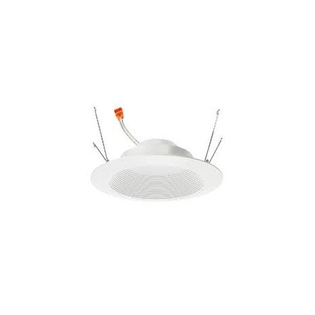 Juno Lighting 5 in RL Series LED Retrofit, 600 Lumens, 2700K, White 5RLAG206LM27K90CRIWFL120FRPCWH
