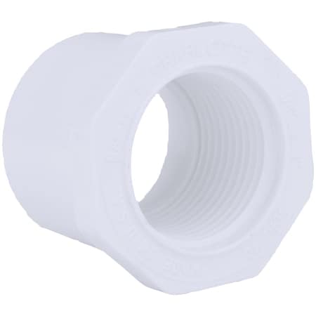 Charlotte Pipe And Foundry 1-1/4'' SPG x 1'' FPT Schedule 40 PVC Bushing PVC 02108 1000HA