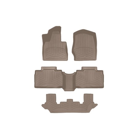 Weathertech Tan, Front and Rear and Rear FloorLiner HP 451575-1-2-4IM